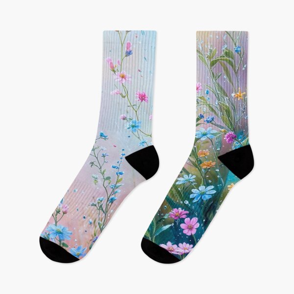 Item preview, Copia de Mixed Wildflower Pastel Bouquet Floral Garden Botanical Art  designed and sold by Tetete.