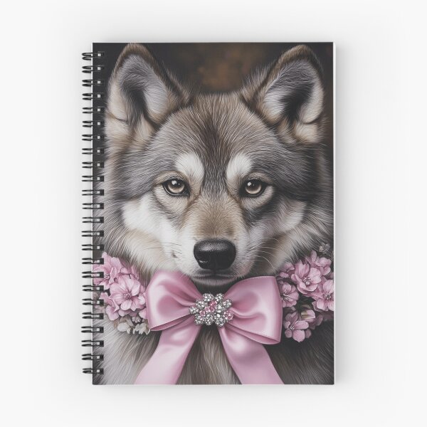 Item preview,  Royal Wolfdog With A Pink Bow designed and sold by Nocturne  Paws.