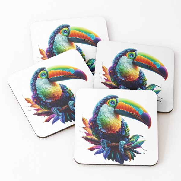 Artikelvorschau, Lebendiger Tukanvogel – Tropische Naturkunst entworfen und verkauft von GloriousArtSKD.