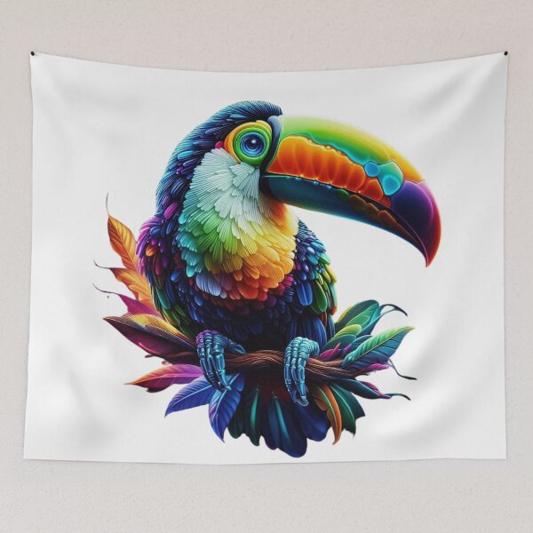 Item preview, Vibrant Toucan Bird – Tropical Nature Art designed and sold by GloriousArtSKD.