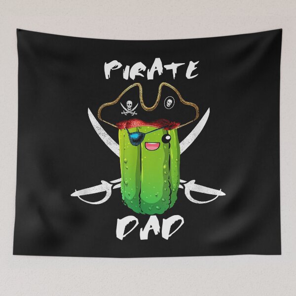 Item preview, Pickle Art Family Pirate Dad Flag Pickle lover For birthday party decoration designed and sold by MOHAMED FRASER.