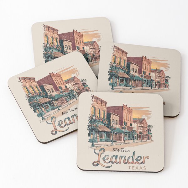Item preview, Pastel Old Town Leander Texas Art – Leander Texas designed and sold by MoMidoStore.