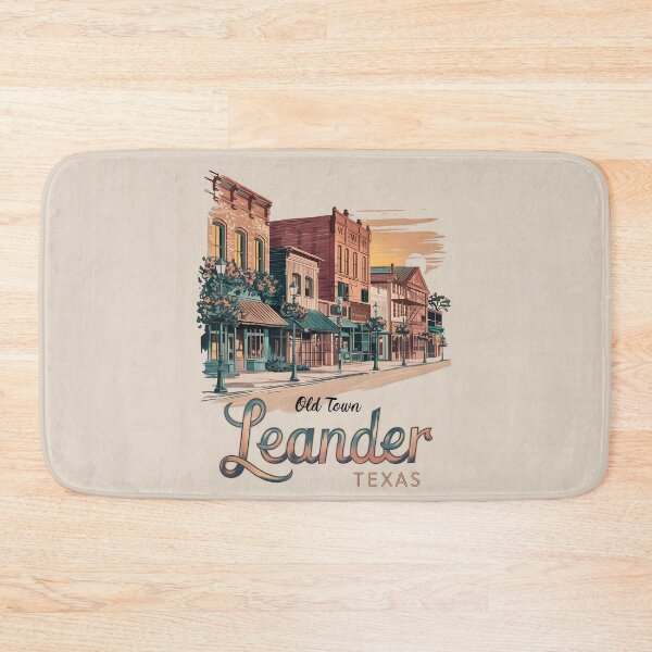Item preview, Pastel Old Town Leander Texas Art – Leander Texas designed and sold by MoMidoStore.