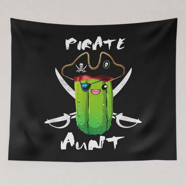 Item preview, Funny Pickle Art Family Pirate Aunt Flag Pickle lover designed and sold by MOHAMED FRASER.