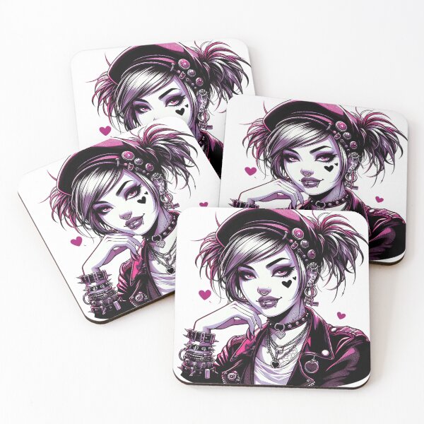 Item preview, punk girl designed and sold by rajdigitalarts.