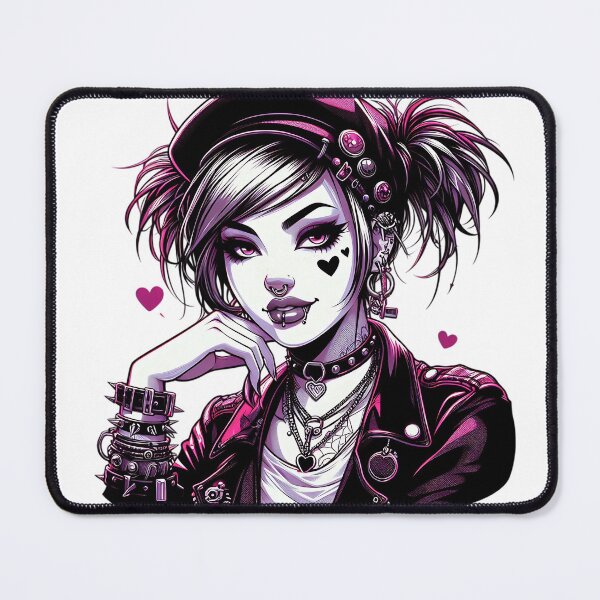 Item preview, punk girl designed and sold by rajdigitalarts.