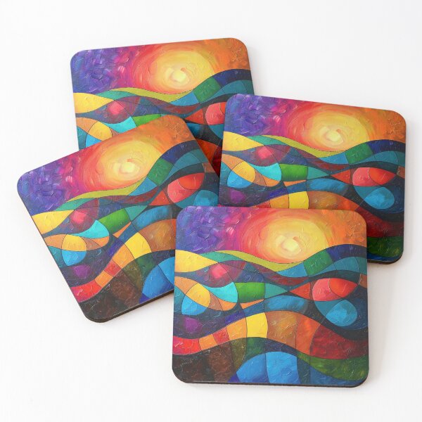 Item preview, Abstract Sunset Horizon designed and sold by Myra365Art.