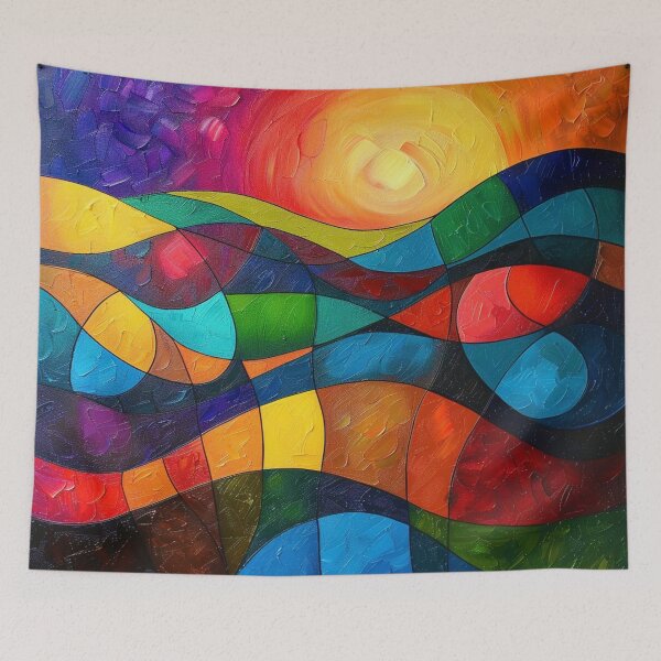 Item preview, Abstract Sunset Horizon designed and sold by Myra365Art.