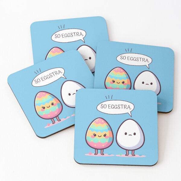 Item preview, Funny Pun Cute Comic Pastel Easter Eggs So Eggstra designed and sold by Tiendita-Arroyo.