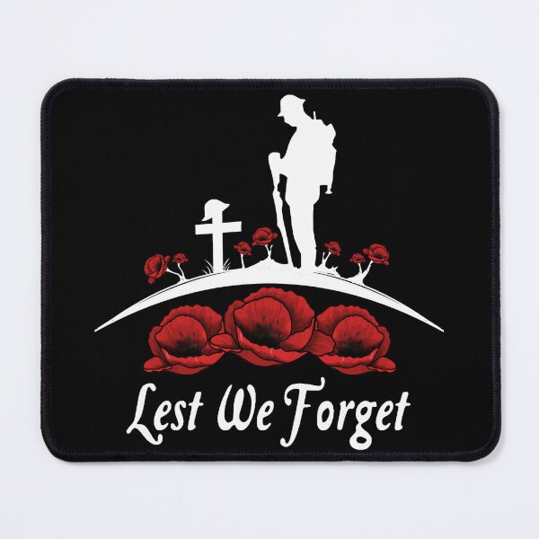 Item preview, Australian anzac day - Lest We Forget - Red Poppy Apparels And Gift Men Woman Kids designed and sold by Taylor ART.