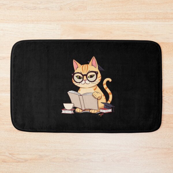 Item preview, Bookish Cat Enjoying a Novel – A Book Obsessed Feline designed and sold by Meow Cat.