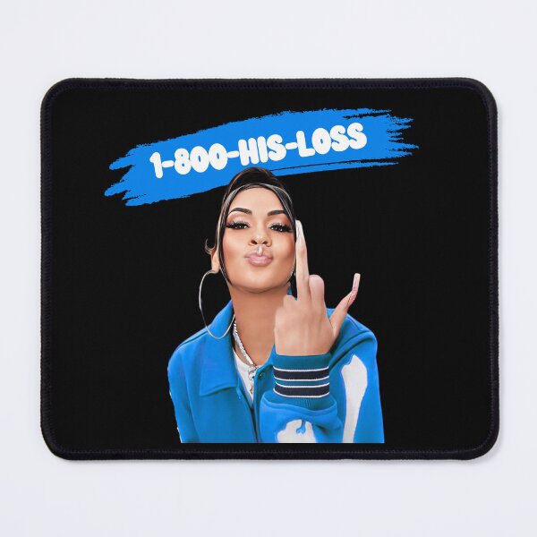 Item preview, 1-800-HIS-LOSS | Middle Finger Girl (BLUE) designed and sold by Zuriel Hargrove.