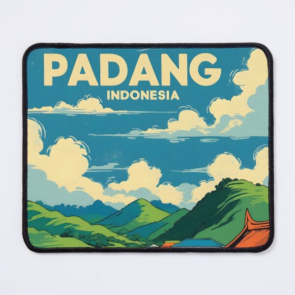 Item preview, Padang Indonesia Vintage Travel Tourism designed and sold by TravelersGems.