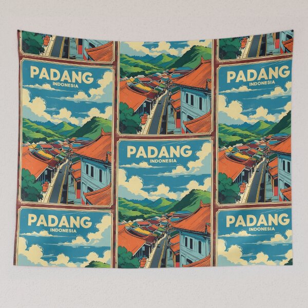 Item preview, Padang Indonesia Vintage Travel Tourism designed and sold by TravelersGems.