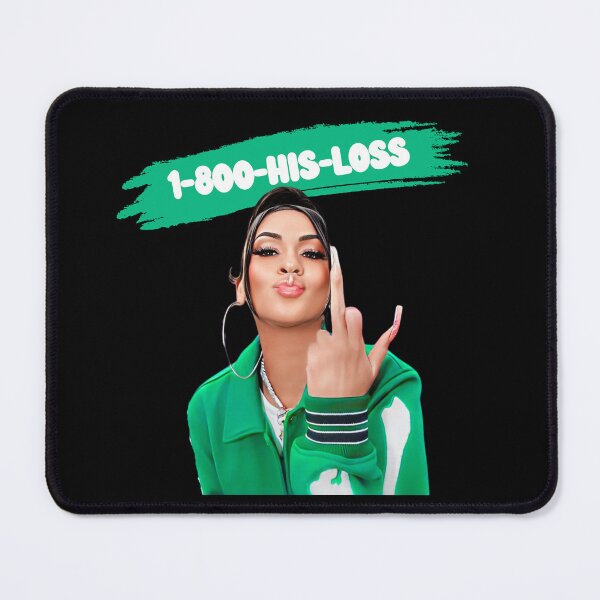 Item preview, 1-800-HIS-LOSS | Middle Finger Girl (GREEN) designed and sold by Zuriel Hargrove.