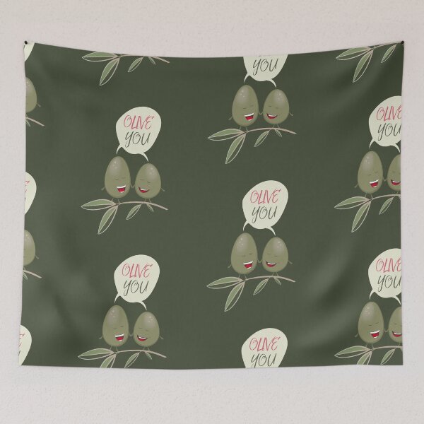 Item preview, Olive You funny Graphic designed and sold by portokalis.