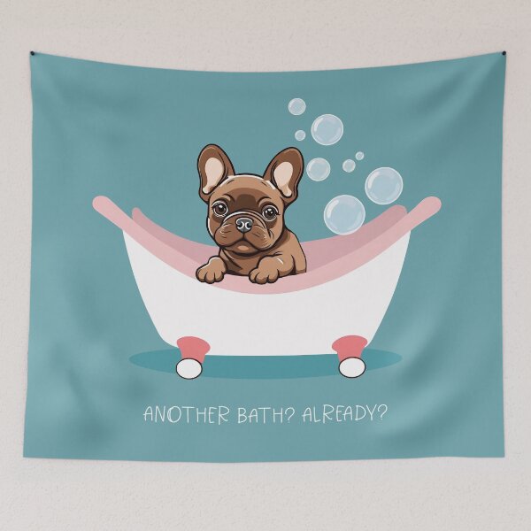 Item preview, My Dog Hates Baths Cute Frenchie designed and sold by Glimmersmith.