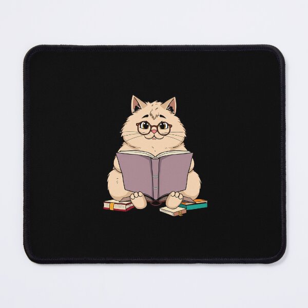 Item preview, Bookish Cat with a Cup of Tea – The Ultimate Cozy Reading Companion designed and sold by Meow Cat.