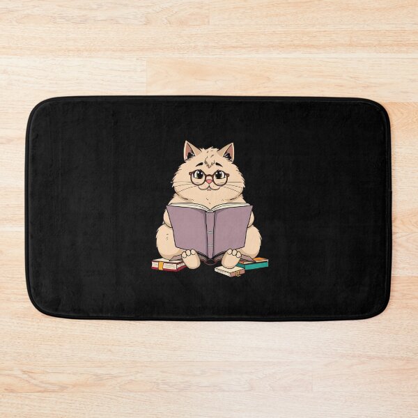 Item preview, Bookish Cat with a Cup of Tea – The Ultimate Cozy Reading Companion designed and sold by Meow Cat.