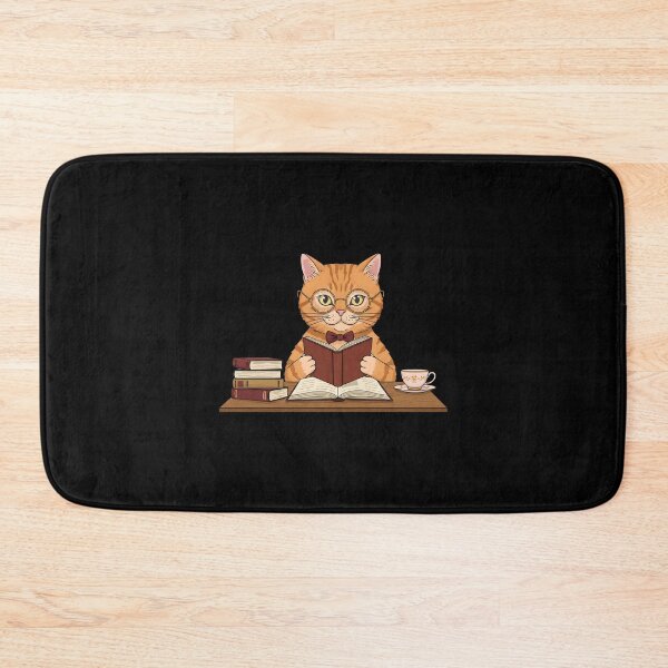 Item preview, Bookish Cat and a Fantasy Book – A Feline Adventurer in Literature designed and sold by Meow Cat.