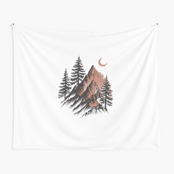 Item preview, Crescent Moon Mountain Range  designed and sold by AnamMHavan.