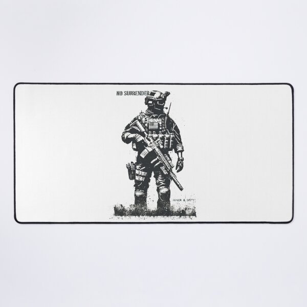 Item preview, Distressed Vintage Soldier Modern Military Warrior designed and sold by GlowUpDesign.