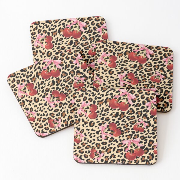 Item preview, Cherry bow cheetah print  designed and sold by PMSNshop.