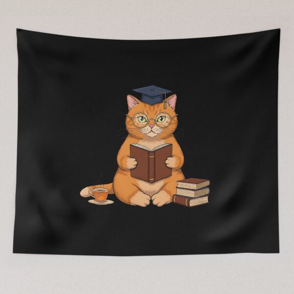 Item preview, Bookish Cat Exploring a New Story  designed and sold by Meow Cat.