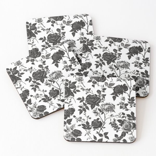 Item preview, Delicate Black Roses designed and sold by PrintsByFrank.