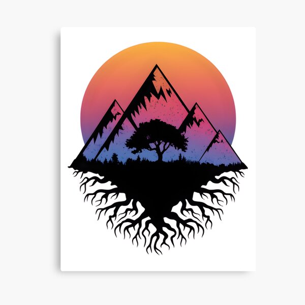 Item preview, Sunset Tree Mountain Range  designed and sold by AnamMHavan.