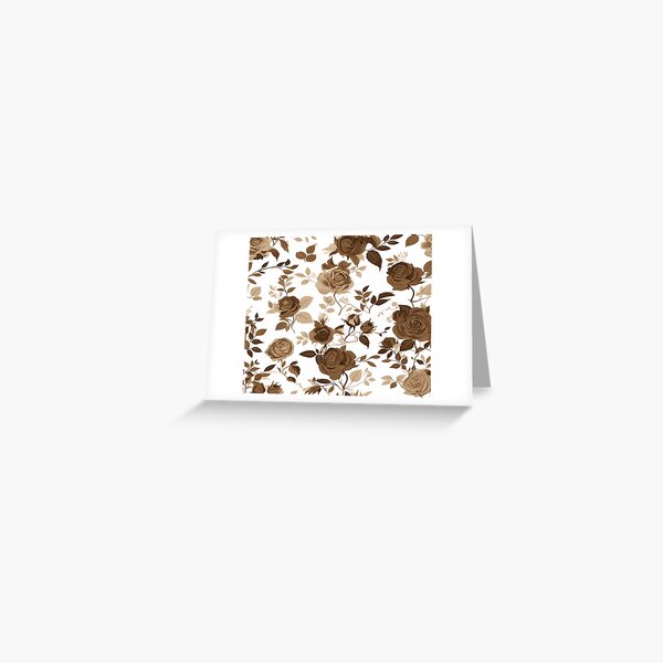 Item preview, Delicate Brown Roses designed and sold by PrintsByFrank.