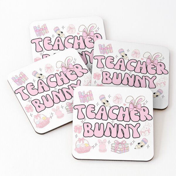 Item preview, Teacher Bunny Pink Coquette Easter Day designed and sold by thebest-2studio.