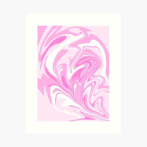 Item preview, Abstract Marbled Swirls in Light Pink, Pink, Dark Pink and White designed and sold by JulzPink.