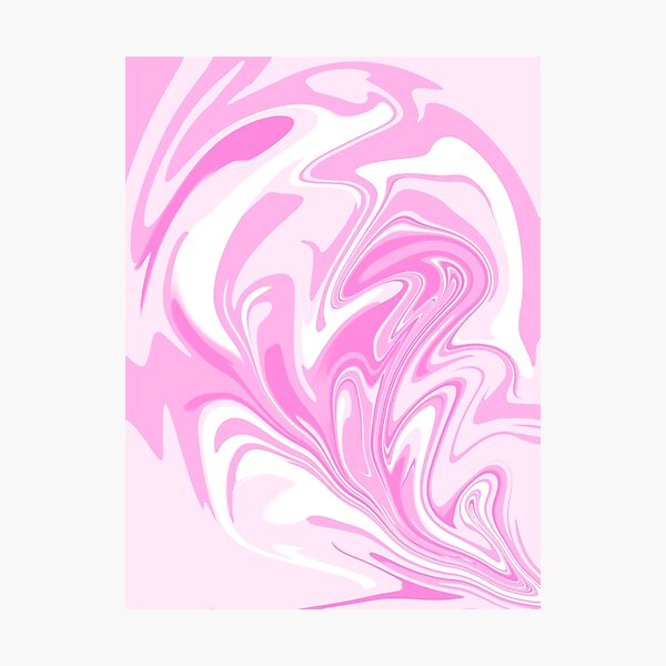 Item preview, Abstract Marbled Swirls in Light Pink, Pink, Dark Pink and White designed and sold by JulzPink.