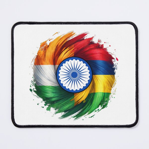 Item preview, Mauritius Independance Day 2025: India-Mauritius Friendship Flag Fusion designed and sold by RvinJo8.