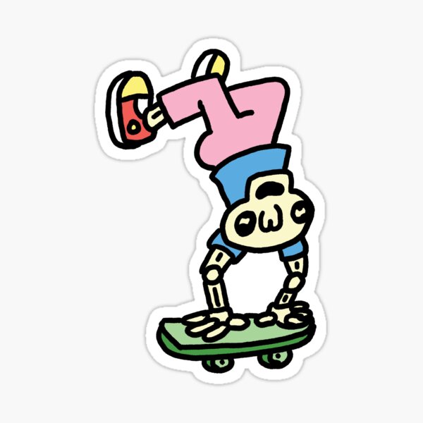 Vista previa del artículo con la obra «Patinaje sobre esqueleto n.º 2», diseñado y vendido por robotfunmonster!.