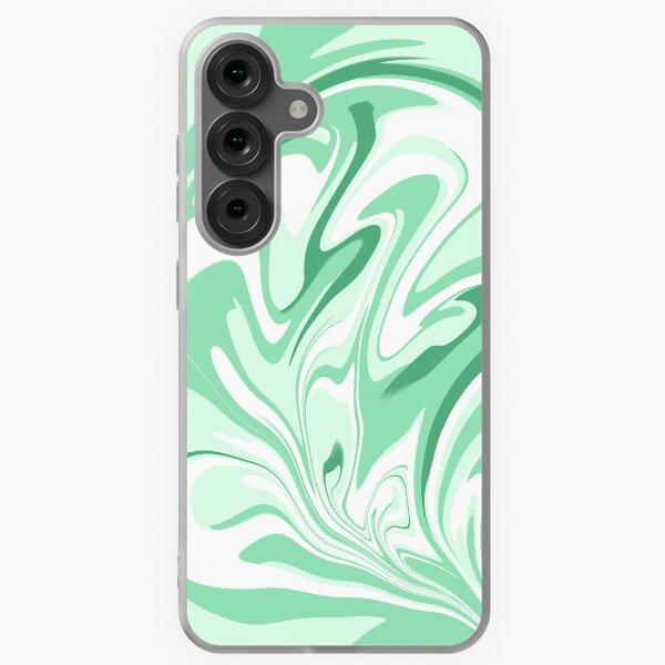 Item preview, Abstract Marbled Swirls in Green, Light Green and White designed and sold by JulzPink.