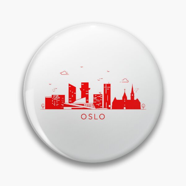 Item preview, Minimalist Oslo Travel Icon designed and sold by ParadiseApple.
