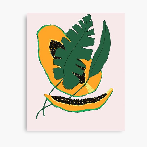 Item preview, Papayas and Tropical Leaves designed and sold by P401Love.