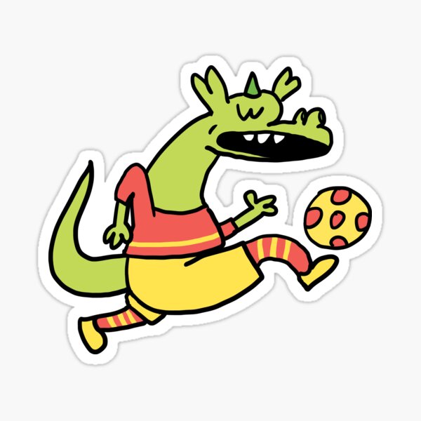 Item preview, Monster playing soccer #1 designed and sold by robotfunmonster!.