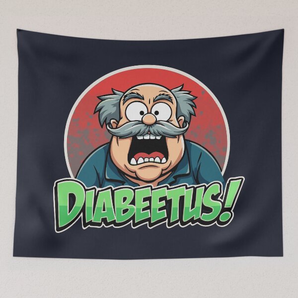 Item preview, Diabeetus Shout – Bold & Hilarious Pop Art designed and sold by Scott Black.