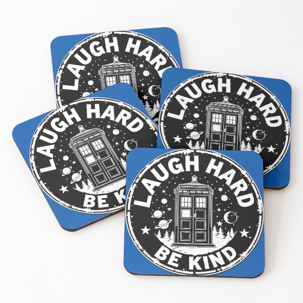 Item preview, Whimsical Time Travel Quote Art – "Laugh Hard, Be Kind" designed and sold by Scott Black.