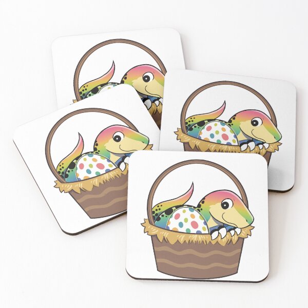 Item preview, Rainbow Dinosaur in Basket designed and sold by DinoDoggie.