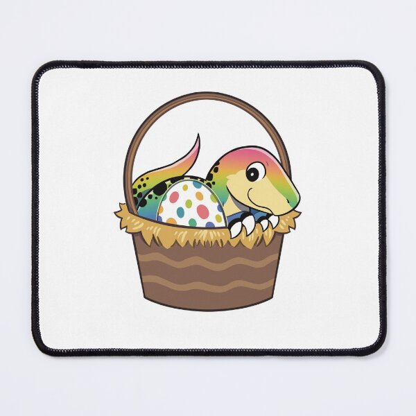 Item preview, Rainbow Dinosaur in Basket designed and sold by DinoDoggie.