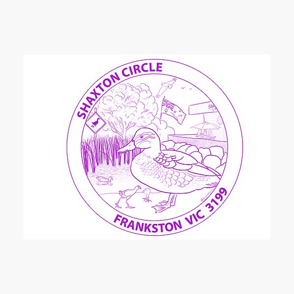 Item preview, Shaxton Circle Postmark - Purple designed and sold by ShaxtonCircle.