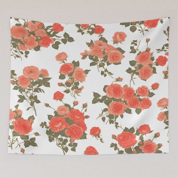 Item preview, Delicate Coral Roses designed and sold by PrintsByFrank.