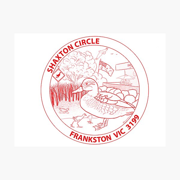 Item preview, Shaxton Circle Postmark - Red designed and sold by ShaxtonCircle.