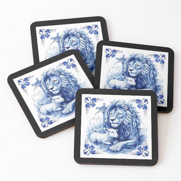 Item preview, The Lion of Judah and the Lamb of God Canvas Print designed and sold by FestivityFinds.