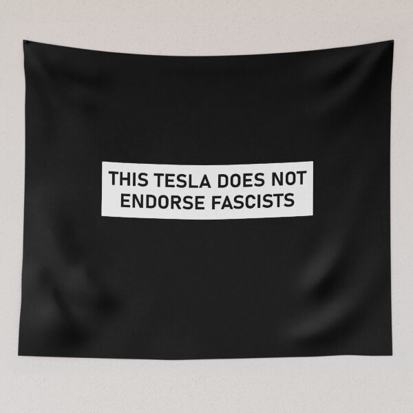 Item preview, This Tesla Does Not Endorse Fascists - Anti Elon designed and sold by PixVib.