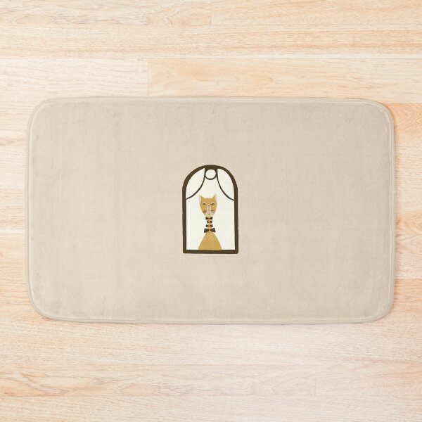Item preview, Fancy cat looking out from the window on cream background designed and sold by aysegulkacar.